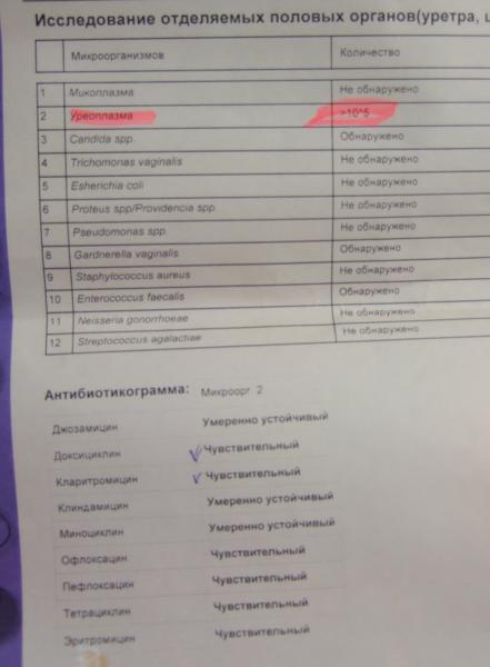 Уреоплазма. Лечение обоих партнеров. - le.jpg